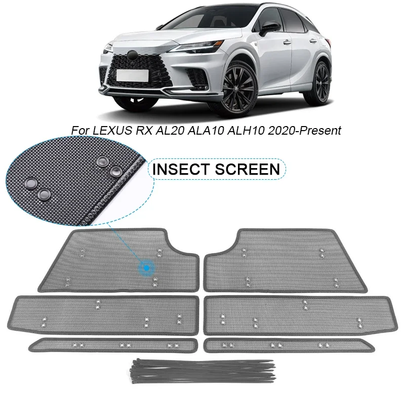 4PCS Car Insect-proof Air Inlet Protect Cover For LEXUS NX AL20 ALA10 ALH10 2020-2025 Airin Insert Net Vent Racing Grill Filter