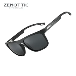 ZENOTTIC  2024 Retro Square Polarized Sunglasses Men Lightweight TR90 Shade UV400 Protection Fashion Sun Glasses ZS3209