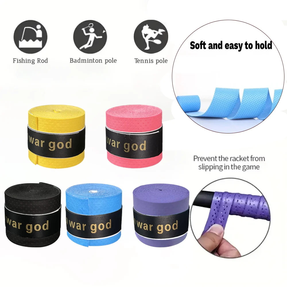 Tennisschläger-Griffband Gummi Vorgeschnitten Rutschfest, Schweißabsorbierend Handband für Badminton Pickleball Komfortabler Polstergriff – Detail 3