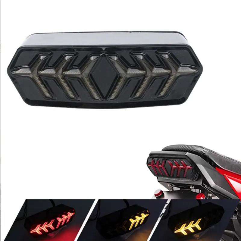 AEF2-Motorcycle Taillight LED Brake Light Turn Signals Light For Honda GROM MSX125 CBR650F view 5