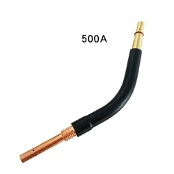 CO2 Gas Shielded Welding Torch Accessories Elbow Panasonic 500A Extended Gooseneck Straight Barrel