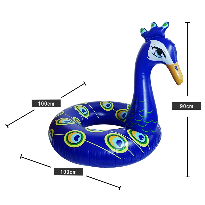 Inflatable Peacock Outdoor Swimming Pool Float Toy Float Lounge