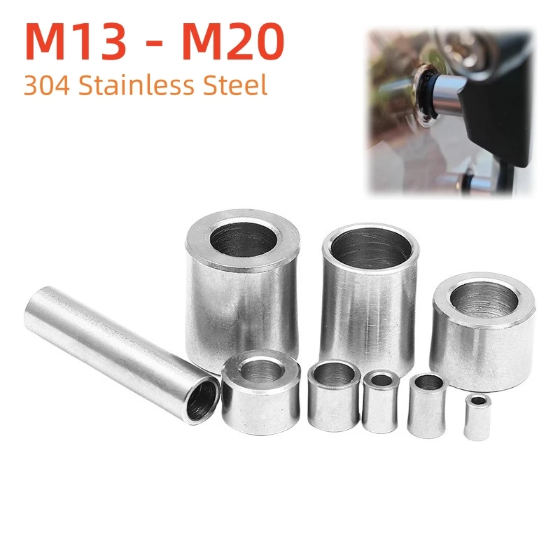 Unthreaded Standoff Spacer M13M14M15M16M17M18M20 304 Stainless Steel Bushing Washer Round Hollow Gasket Sleeve Length 6-30mm