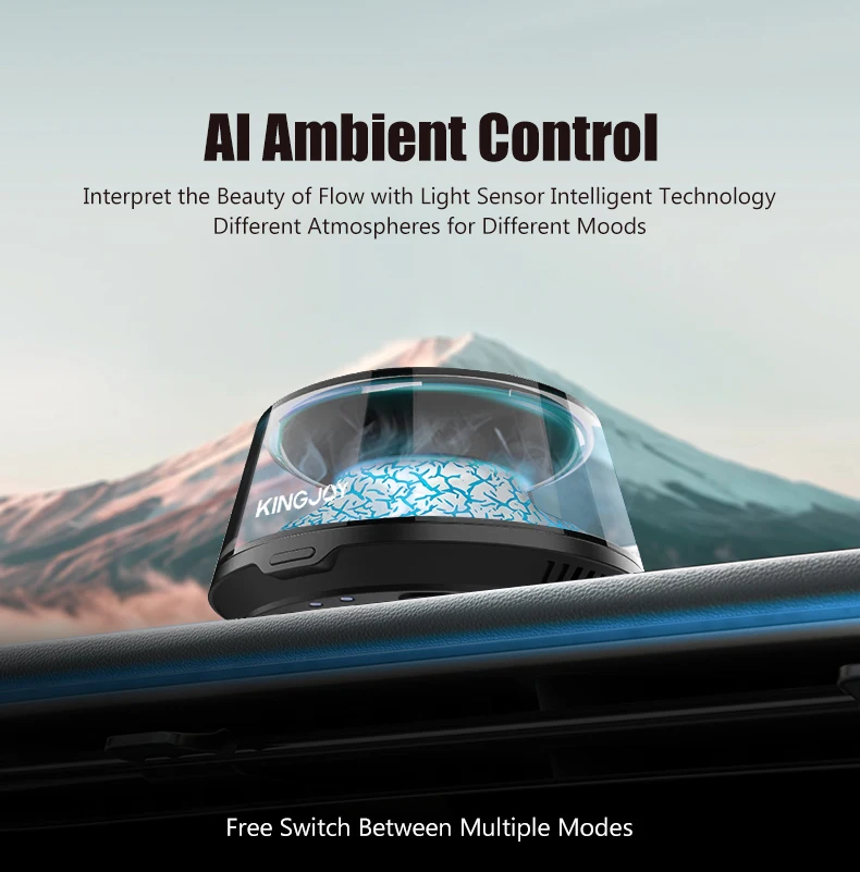 

Электрическая ароматерапия на солнечной батарее для автомобилей, модели регулировкиAI с имитацией цвета ледника, без добавления спирта для автомобиля, дома, спальни, подарка