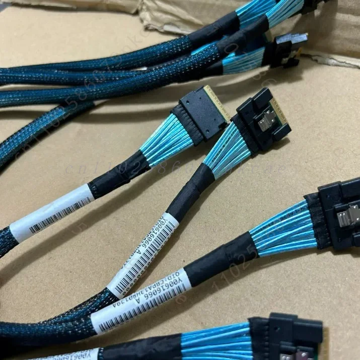 1pcs For Inspur Slim SAS 4.0 SFF-8654 8i to SFF-8654 8i Cross Cable PCIe NVMe Server Storage Backplane Data Cord