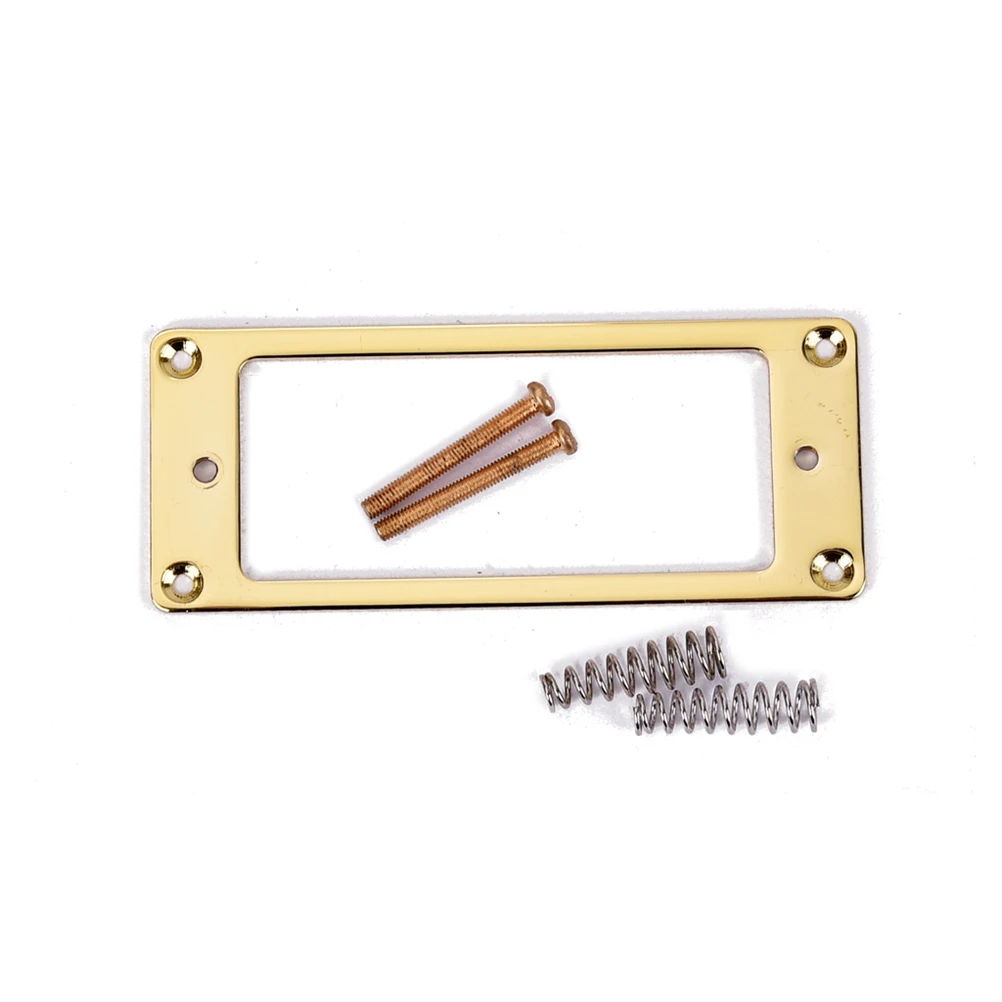 

Golden Mini Frame 68.8mmx29mm Guitar Humbucker Pickup Mounting Rings Electric Metal Covers Short Durable Chrome Finish