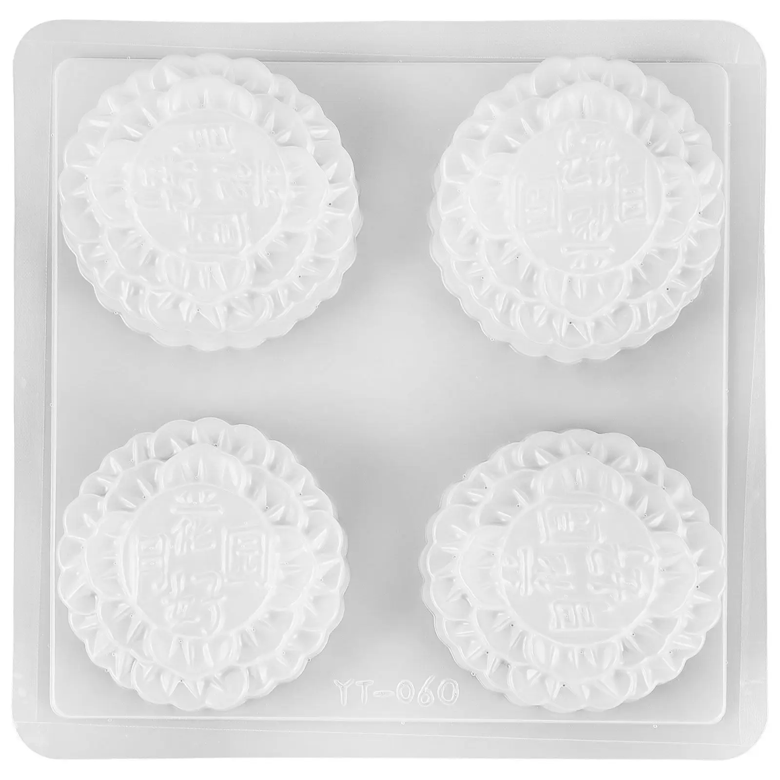 Ergonomic Handle Mooncake Mold Multi-Slot Design Wear-Resistant Baking Accessory for Cookies Cakes Chocolates Festival Supplies