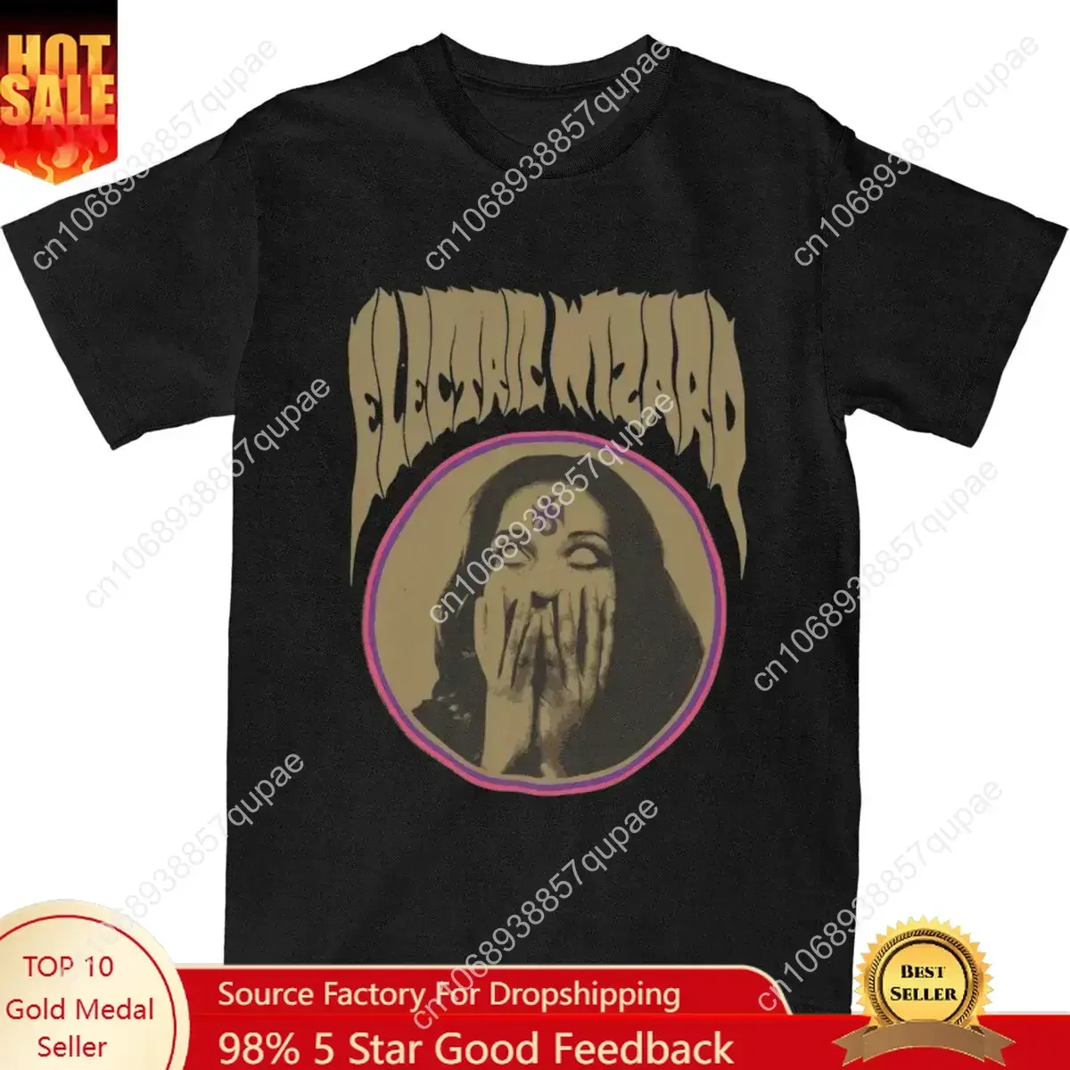 

Funny Electric Wizard T-Shirts Men Women's Cotton Stoner Doom Metal Band Tees Shirt New Arrival Clothes