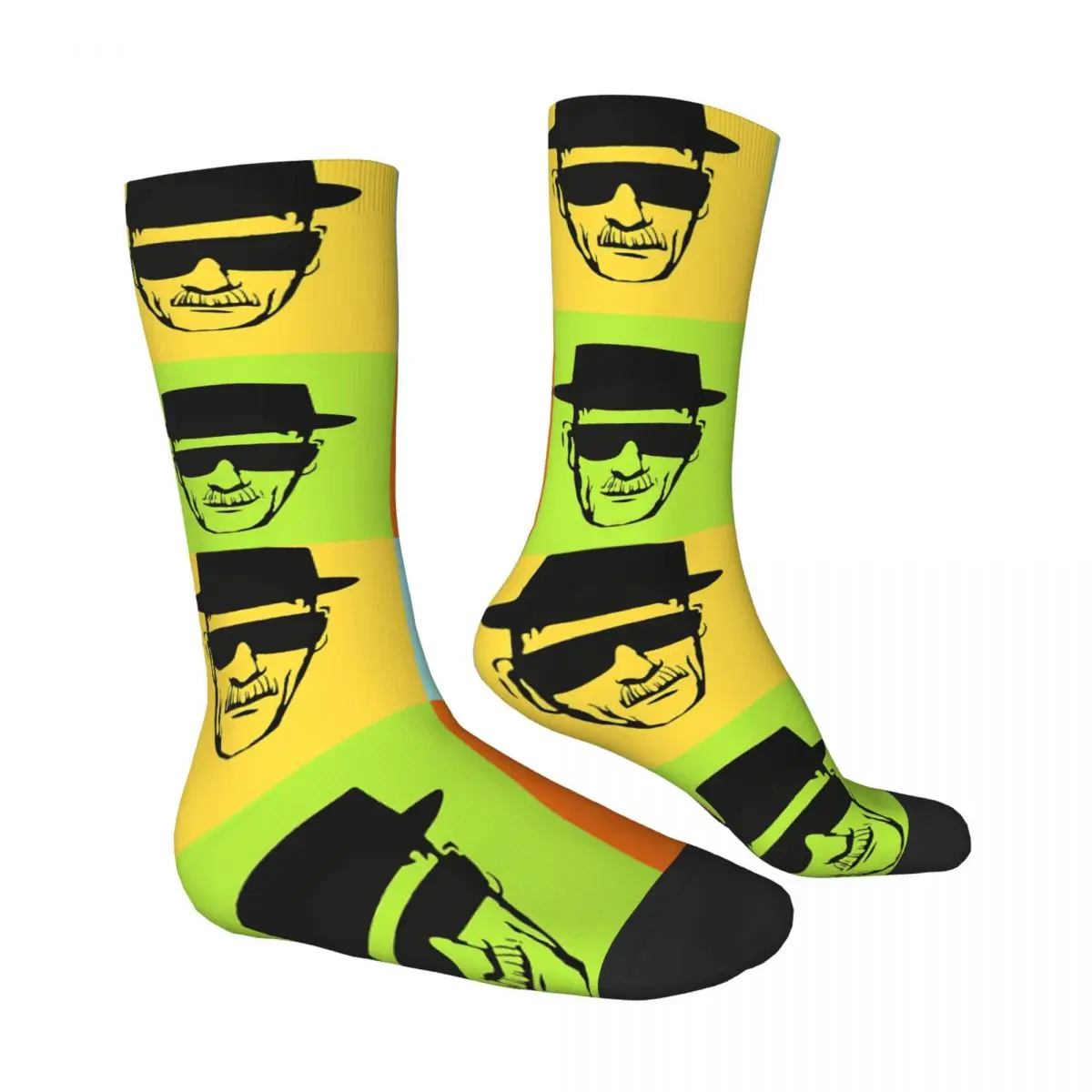 Heisenberg Breaking Bad Kawaii Socks Sports Femme Stockings Print Pattern Calf Sock