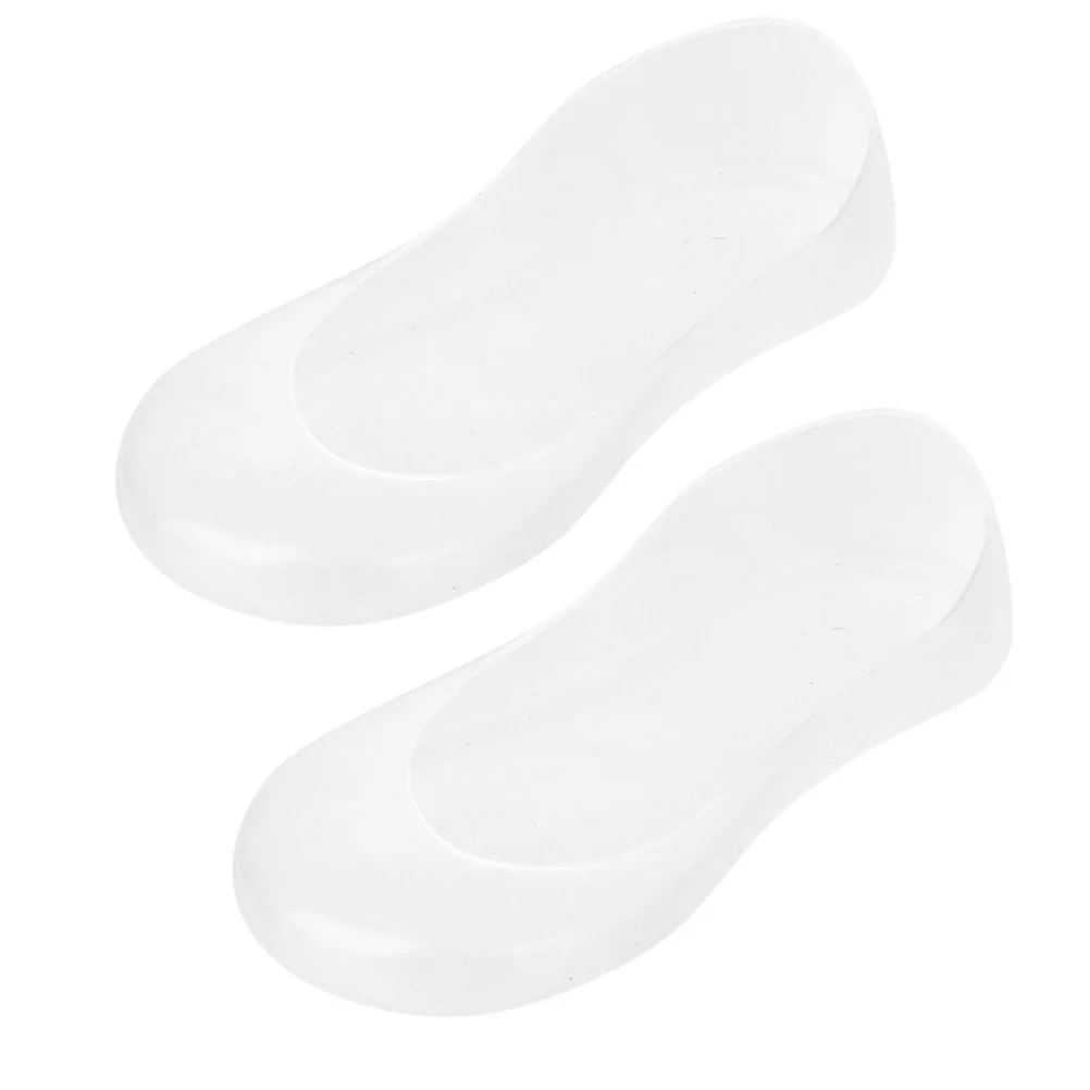 

Pair Silicone Gel Foot Pad Cushions Medical Grade White for Pain Relief Protecting Foot Skin from Cracks Irritation High Heel