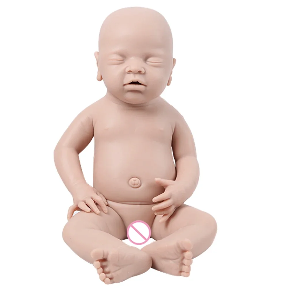 IVITA 100% Silicone Reborn Baby Dolls Unpainted Realistic Baby Dolls Lifelike Newborn Wholesale Toys DIY Blank Toys Kit for Kids