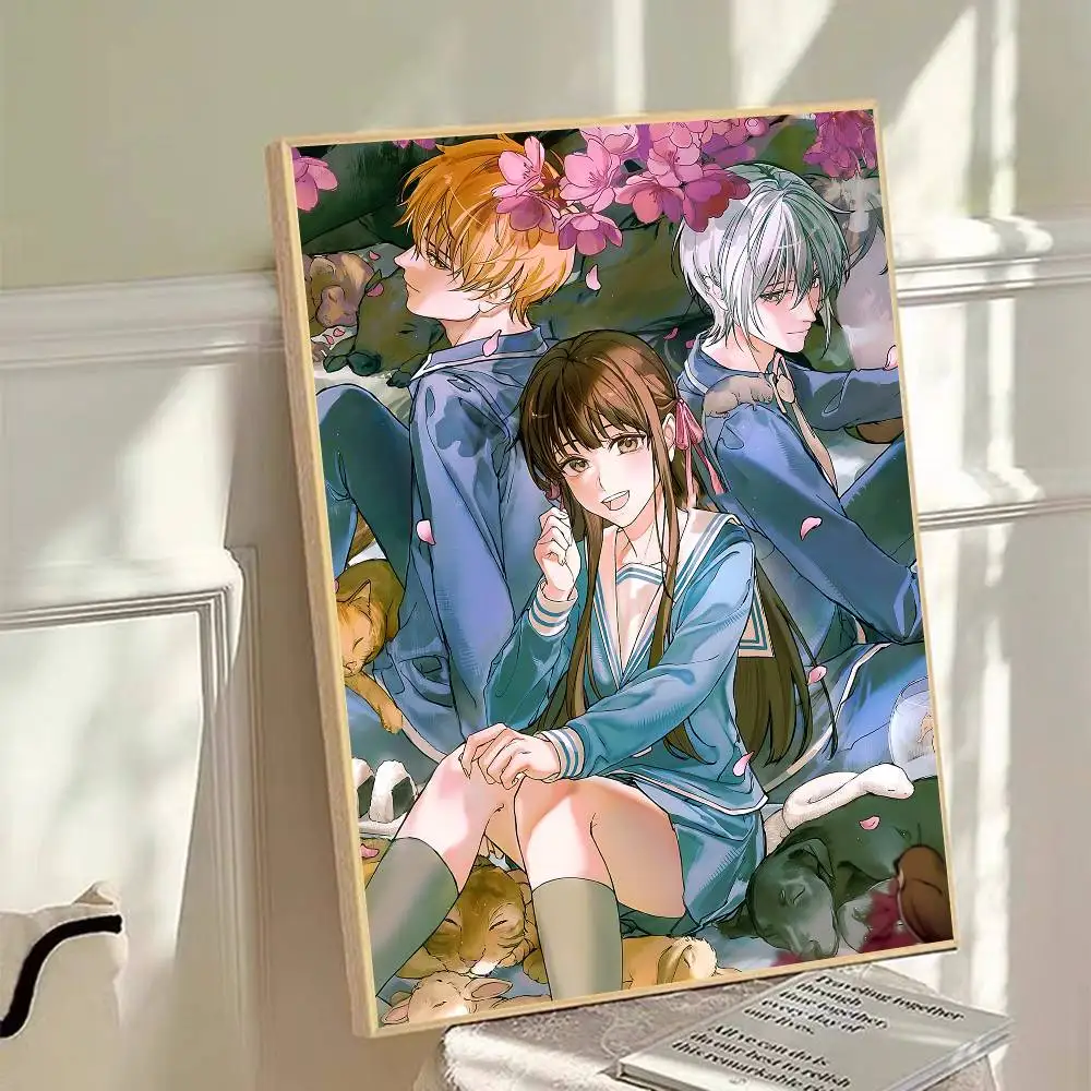 Anime f-Fruits b-Basket Good Quality Prints and Posters Waterproof Paper Sticker Coffee House Bar Posters Wall Stickers