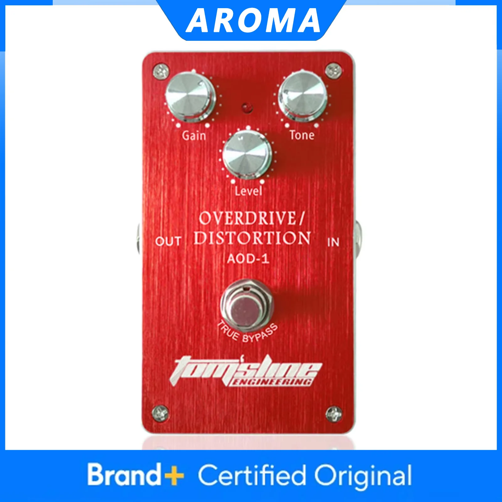 

Педаль эффектов AROMA AOD-1 Overdrive Distortion для электрогитары, True Bypass, корпус из алюминиевого сплава, прочные и изысканные гитарные комплектующие