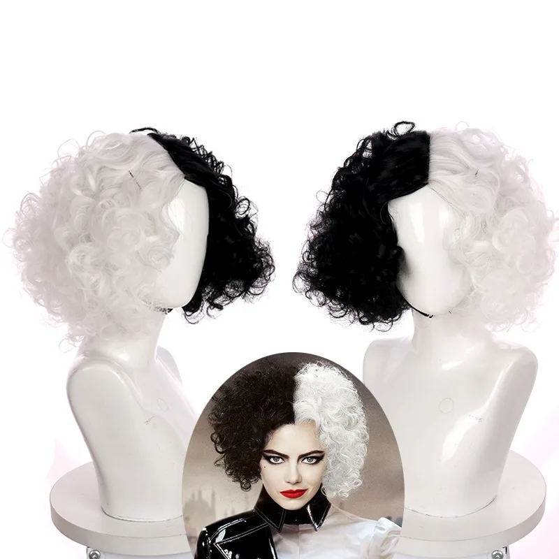 

New Arrival: European And American Women's Wig - Cruella De Vil Short Curly Wig