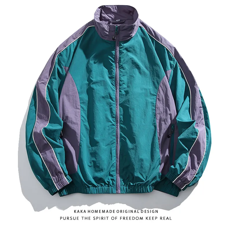 

Куртка BlaFt в японском стиле с цветовыми блоками, спортивная, с воротником-стойкой, мужская и женская, осенняя, для активного отдыха, быстросохнущая, водонепроницаемая