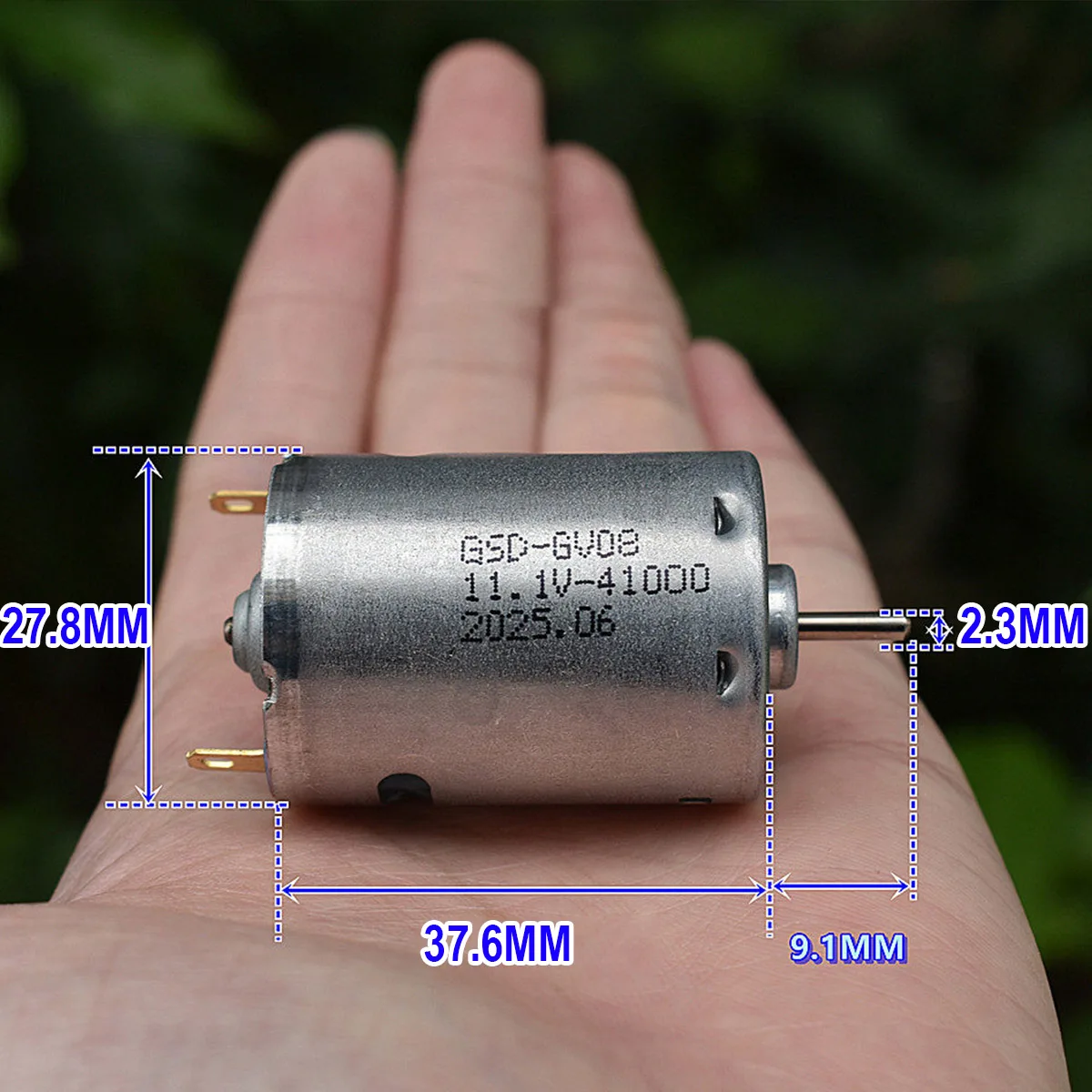 385 Mini Motor DC 7.4V 11.1V 12V 37000RPM High Speed Front ball bearing Carbon Brush Electric Motor for Hair Dryer DIY Toy Fan