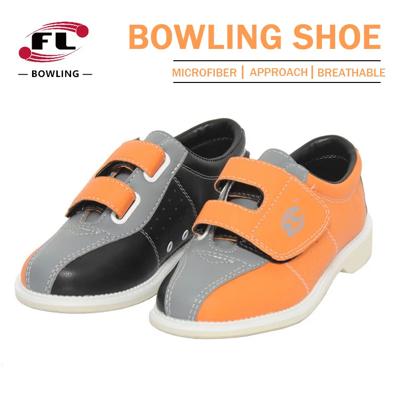 Brand FL Big Size 28-53 Unisex Bowling Shoes with Skidproof Sole Hool Loop Design Cushioning Indoor Shoes for Bowling