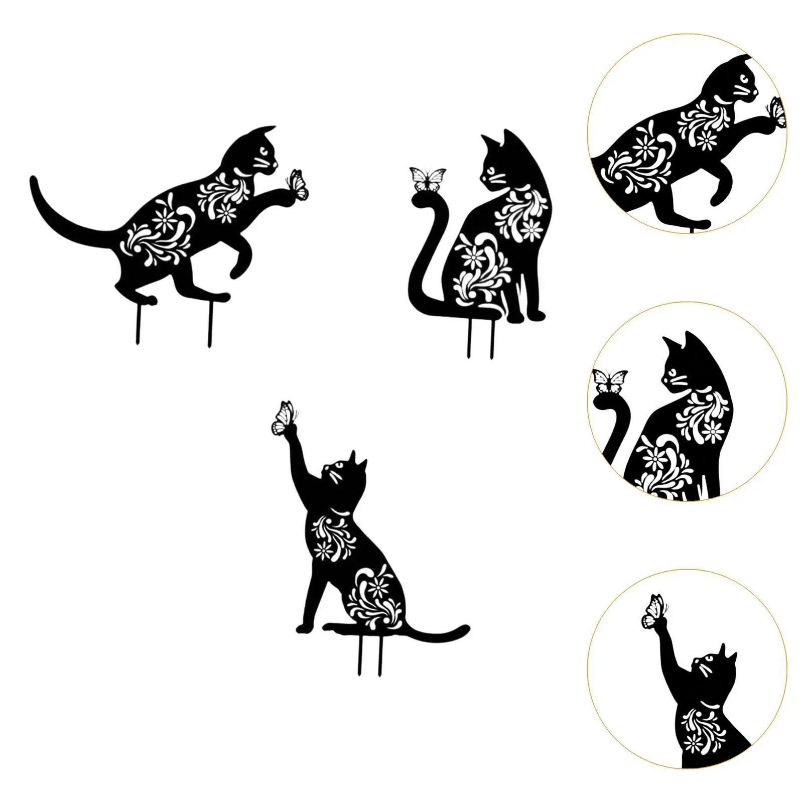 

Металлические садовые колышки в форме животных: милые декоративные украшения для газона, простая установка для двора и сада