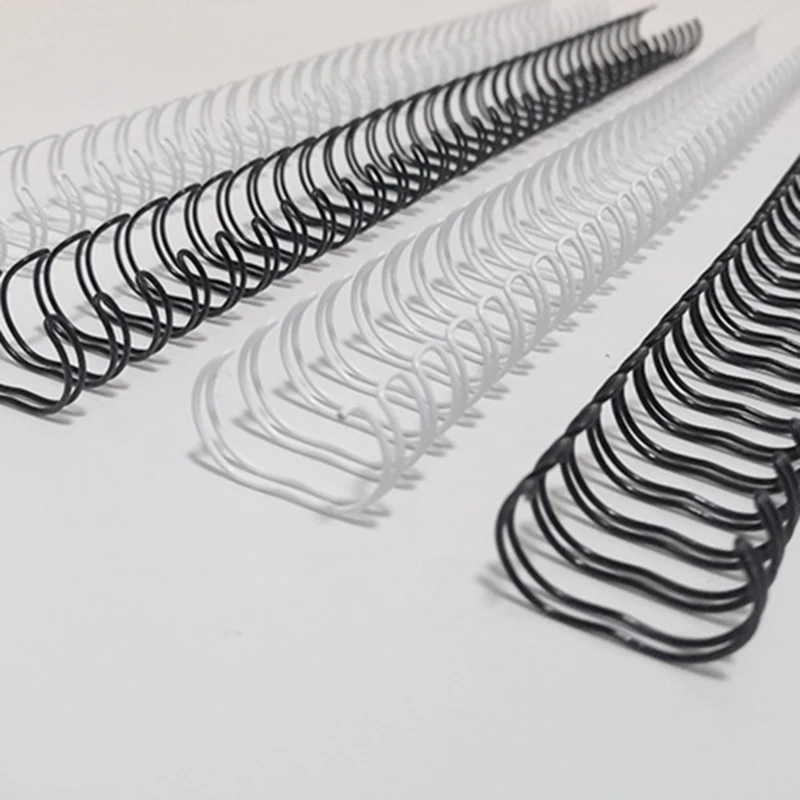 100pcs 6.4-7.9mm 2:1 Metal YO Double Coil Calendar Binding Coil Notebook Spring Book Ring Binding A4 Binders Double Wire Binding