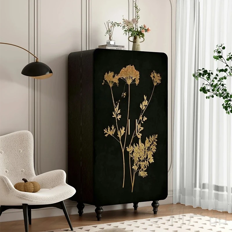 

Simple and modern painted solid wood wardrobe B & B integrated storage cabinet ash wood chest of drawers