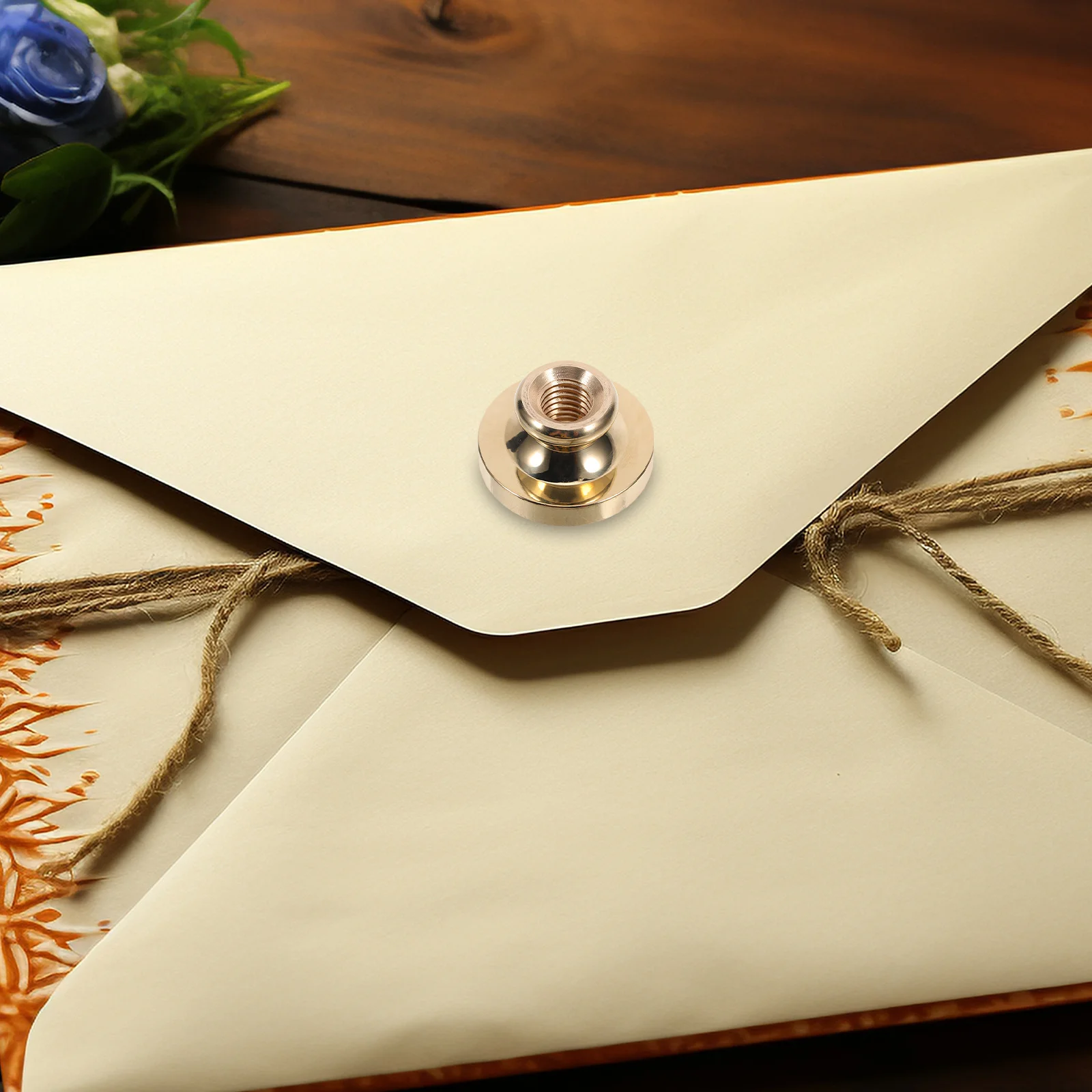 Copper Wax Seal Head Retro DIY Craft Letter Sealing Wax for Envelopes Invitation Cards Gift Packaging