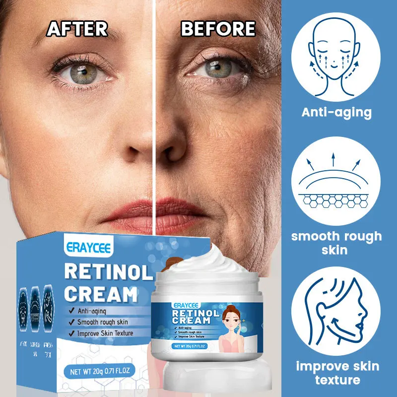 ERAYCEE Retinol Remove Wrinkles Face Cream Lifting Firming Anti-Aging For Moisturizer Whitening Brighten Skin Products