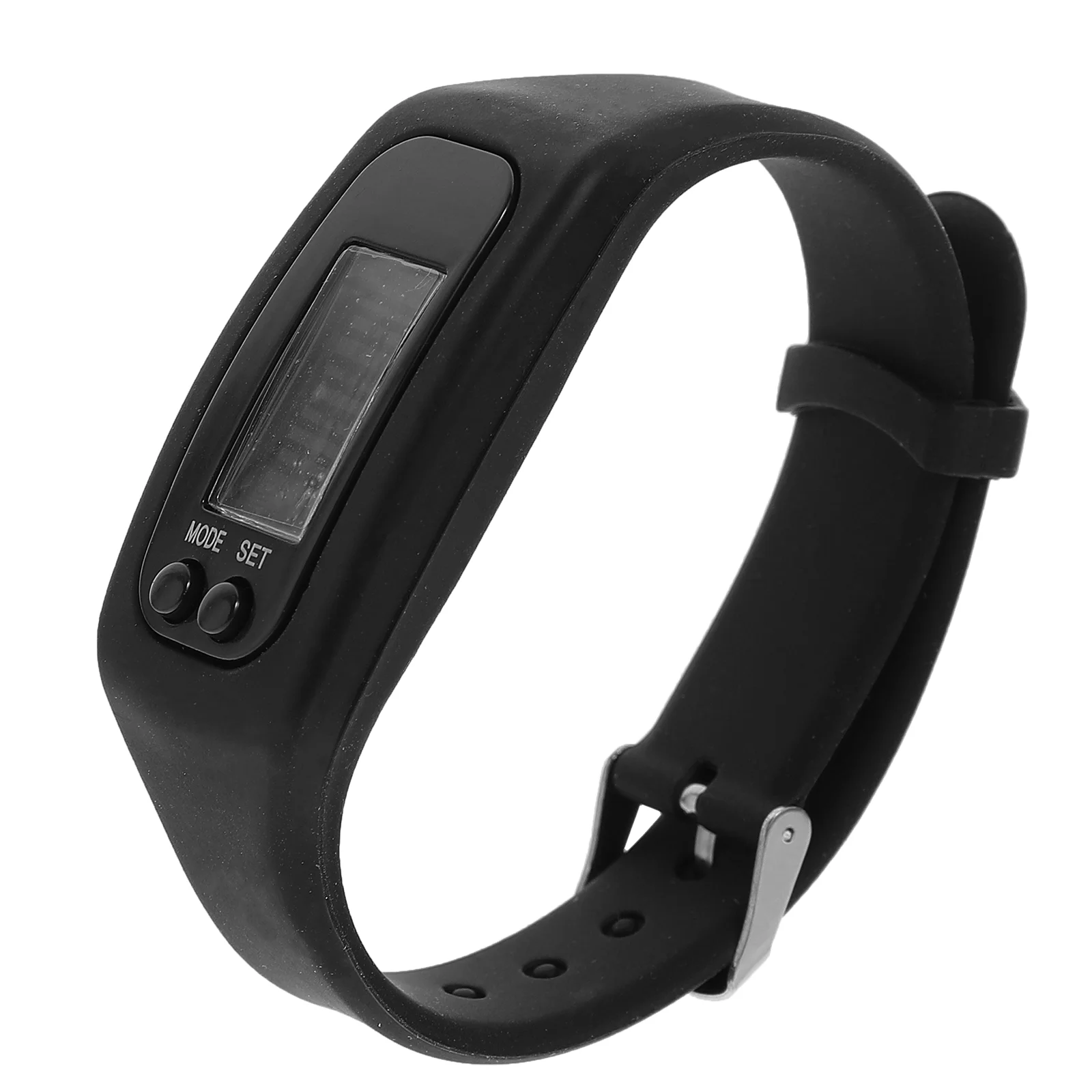 Fashion Wristband Child Fitness Tracker Watch Pedometer Silica Gel Alarm Step Counter Tool