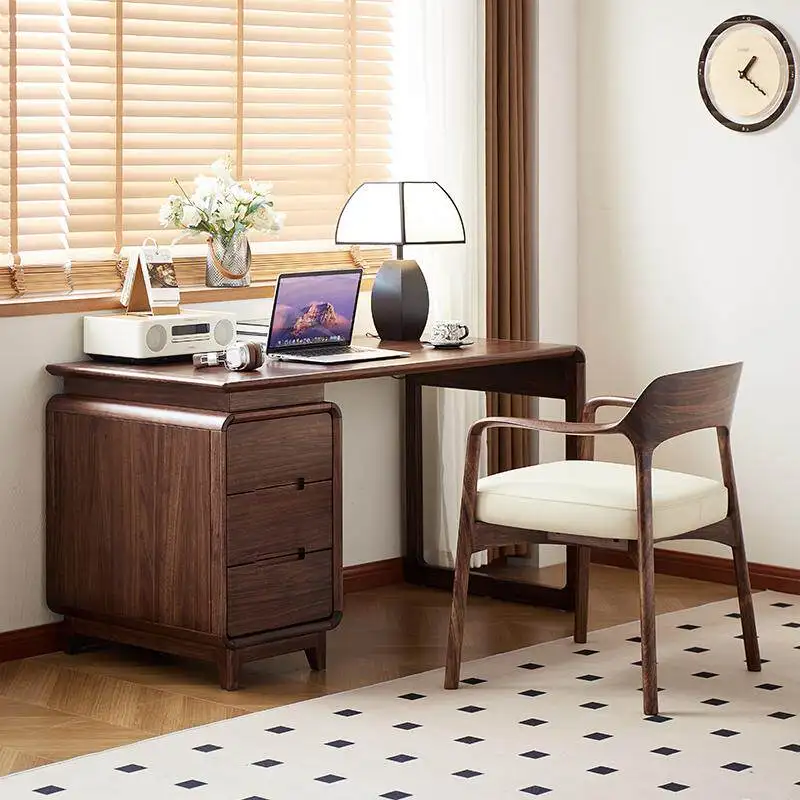Wooden Bedroom Office Desks Modern Homestay Balcony Luxury Office Desks Advanced Courtyard Furniture Schreibtisch Ls40bgz