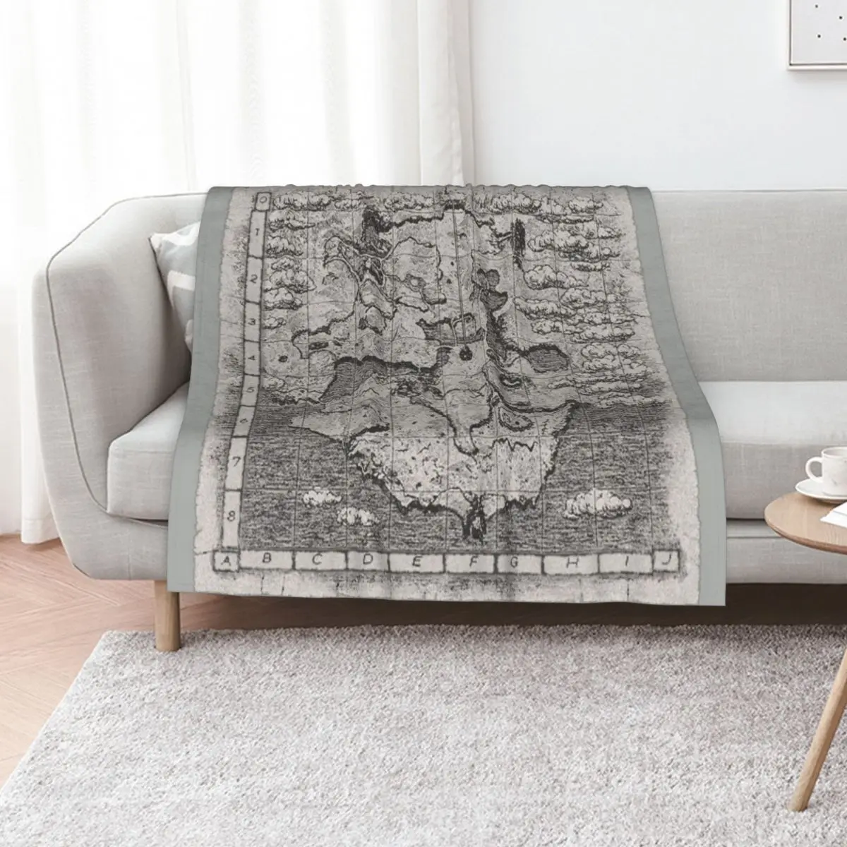 

Shadow of the Colossus map Throw Blanket bed plaid Soft Plaid Designers Decorative Beds Blankets