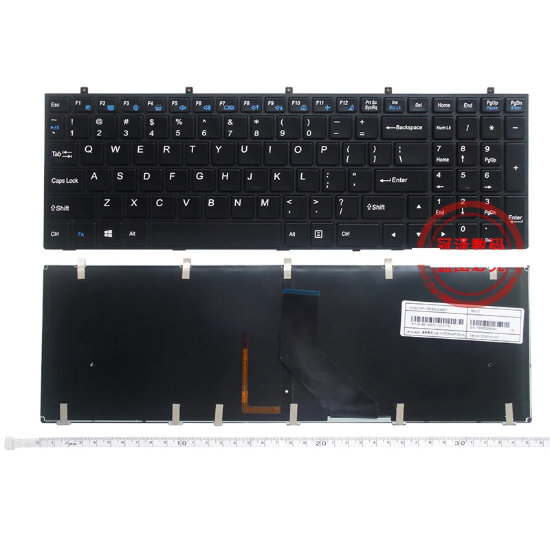 US Laptop Keyboard For Clevo W350/STQ/SKQ/ETQ W355 W370/SK W670SC W670SR For Terrans Force W350SS/ST W350ETQ For Machenike M700S