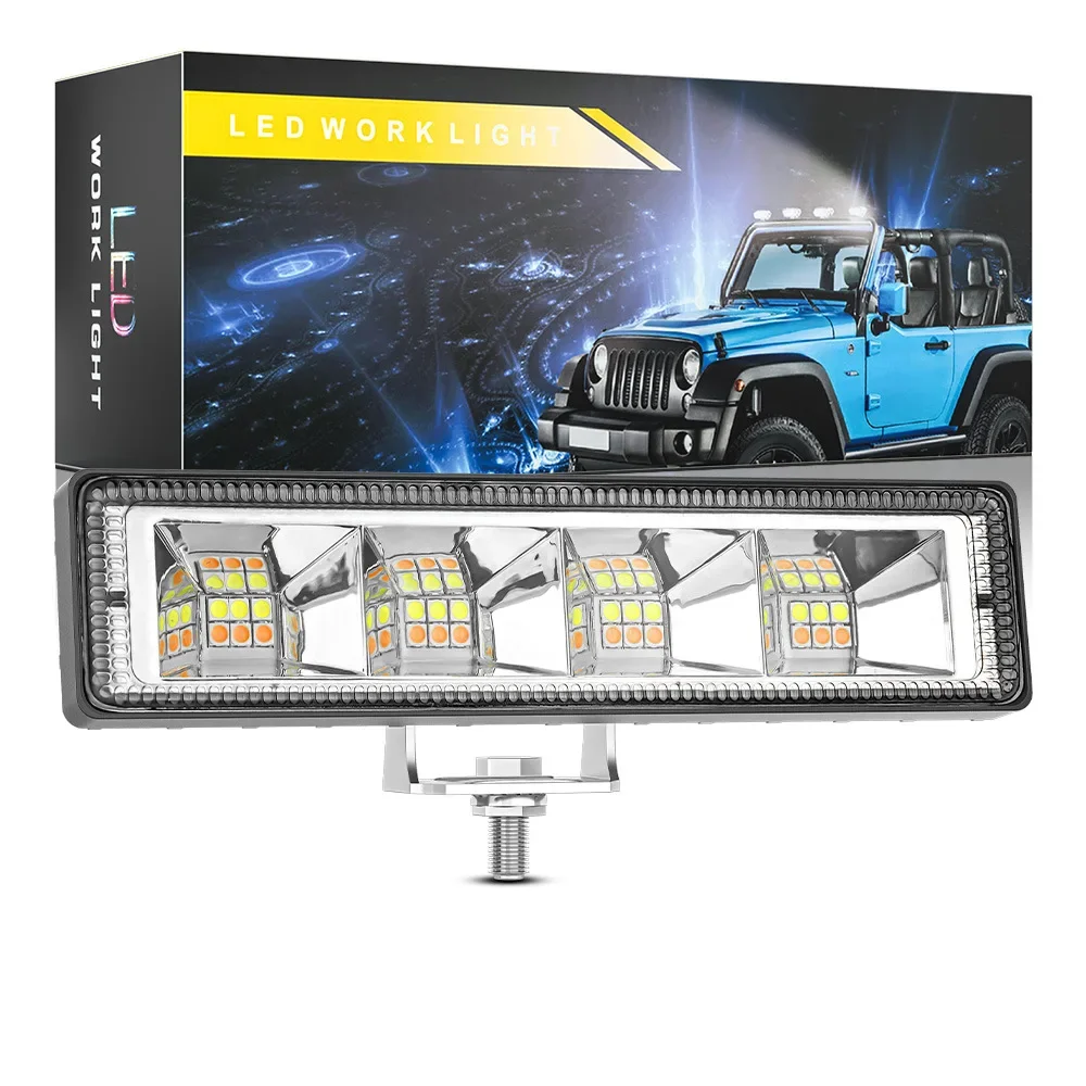 

12W Car Work Light LED Bar 4x4 24 LED Working Bar Offroad SUV ATV Tractor Boat Trucks Excavator 12V 24V led Combo Beam