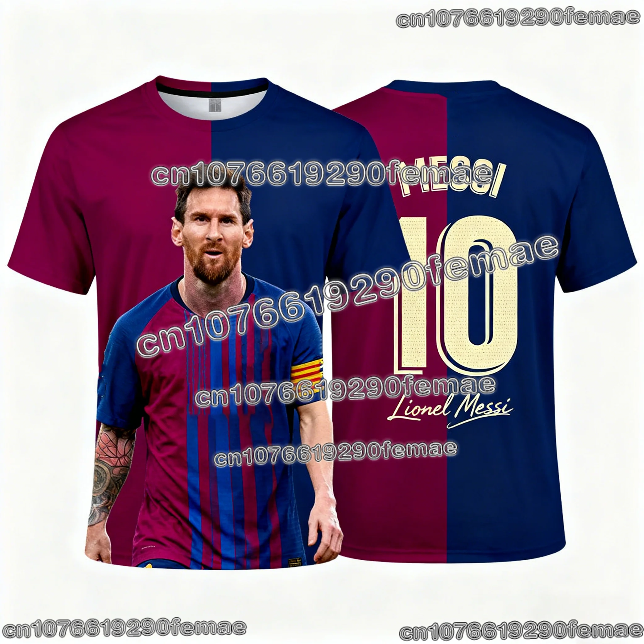 ميسي سوبر ستار جرافيك طباعة كرة القدم تي شيرت 2026 الصيف الرجال الموضة التذكارية جيرسي نمط سترة رياضية غير رسمية