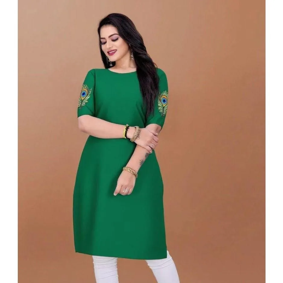 المرأة المسلمة كورت عصرية وأنيقة الطاووس أنبوب مستقيم فستان مريح غير رسمي 2026 Abito Donna Musulmana شق تنحنح #6