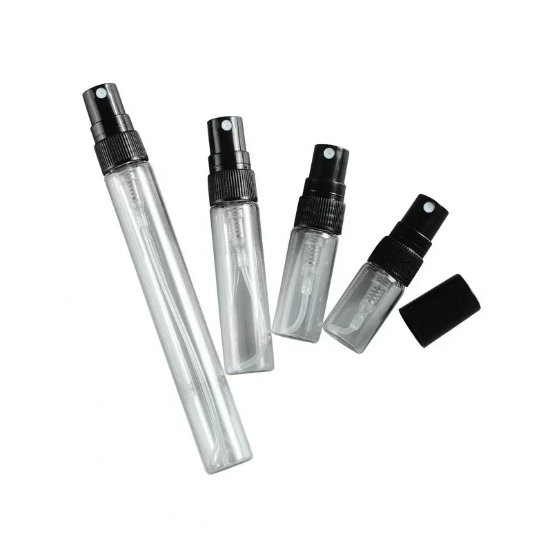 2ml 3ml 3ml 5ml 10ml Mini klare Parfüm glasflasche tragbares Reagenzglas dünnes Glas leere Kosmetik flasche Probe Flüssigkeits flaschen