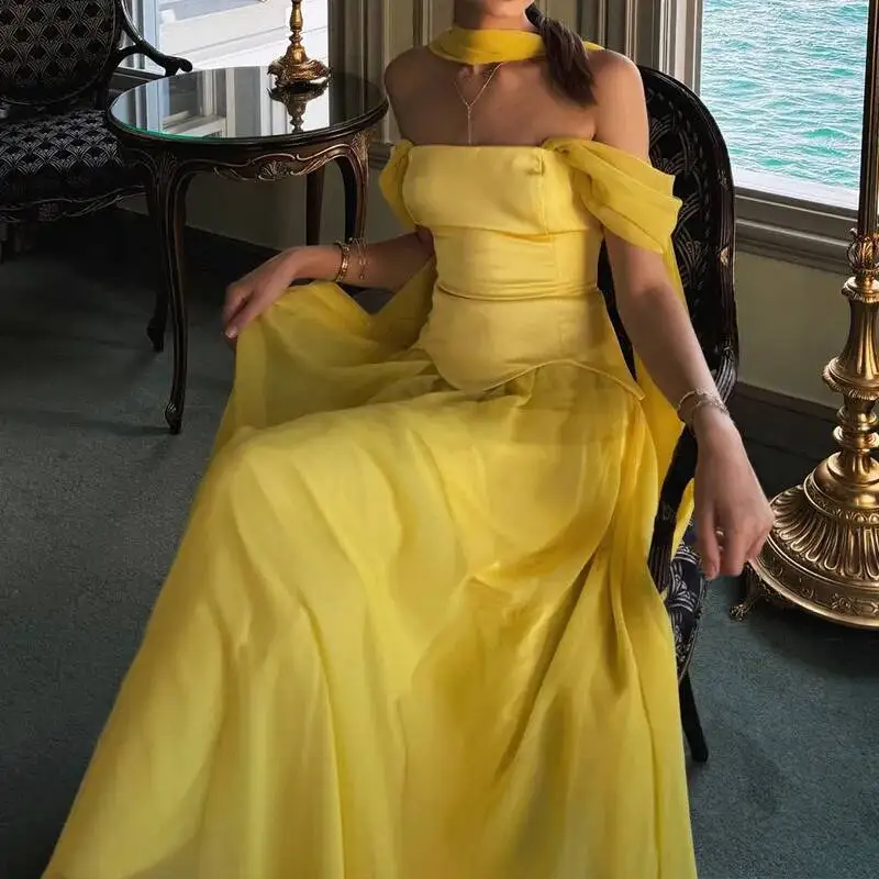 Spring Elegant Temperament Solid Long Women Sexy Strapless High Waist Swing Maxi Summer Backless Zip Boho Dress