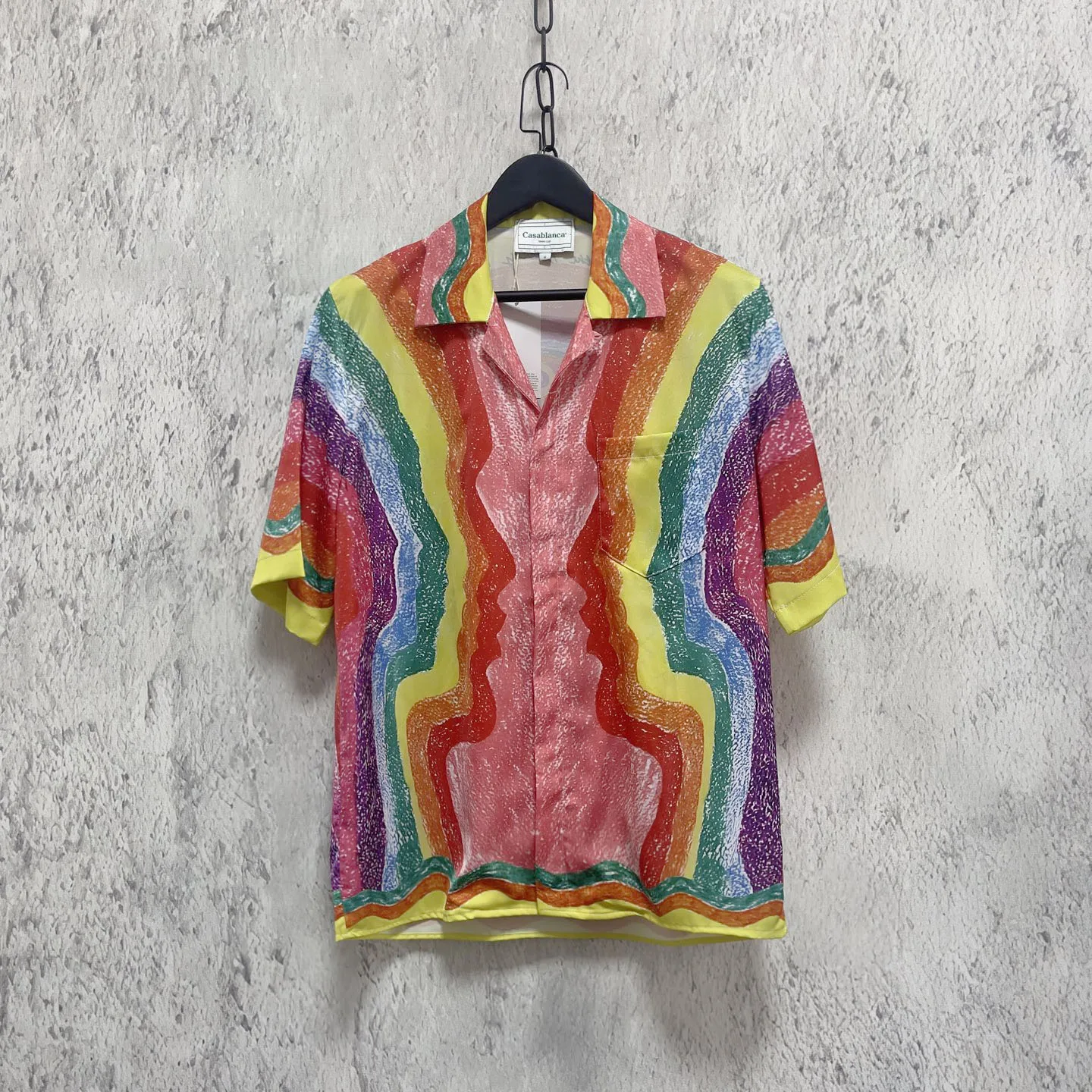 

Гавайская рубашка Sle Vaion для пар, женская повседневная свободная рубашка из полиэстера с коротким рукавом, охлаждающая, не теряющая форму