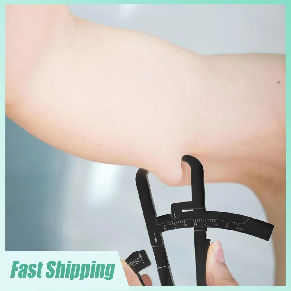 1pc Caliper Fitness Measure High Precision Sebum Meter Body Fat Thickness Monitor Clip Household Non-slip Body Fat Testing Tool