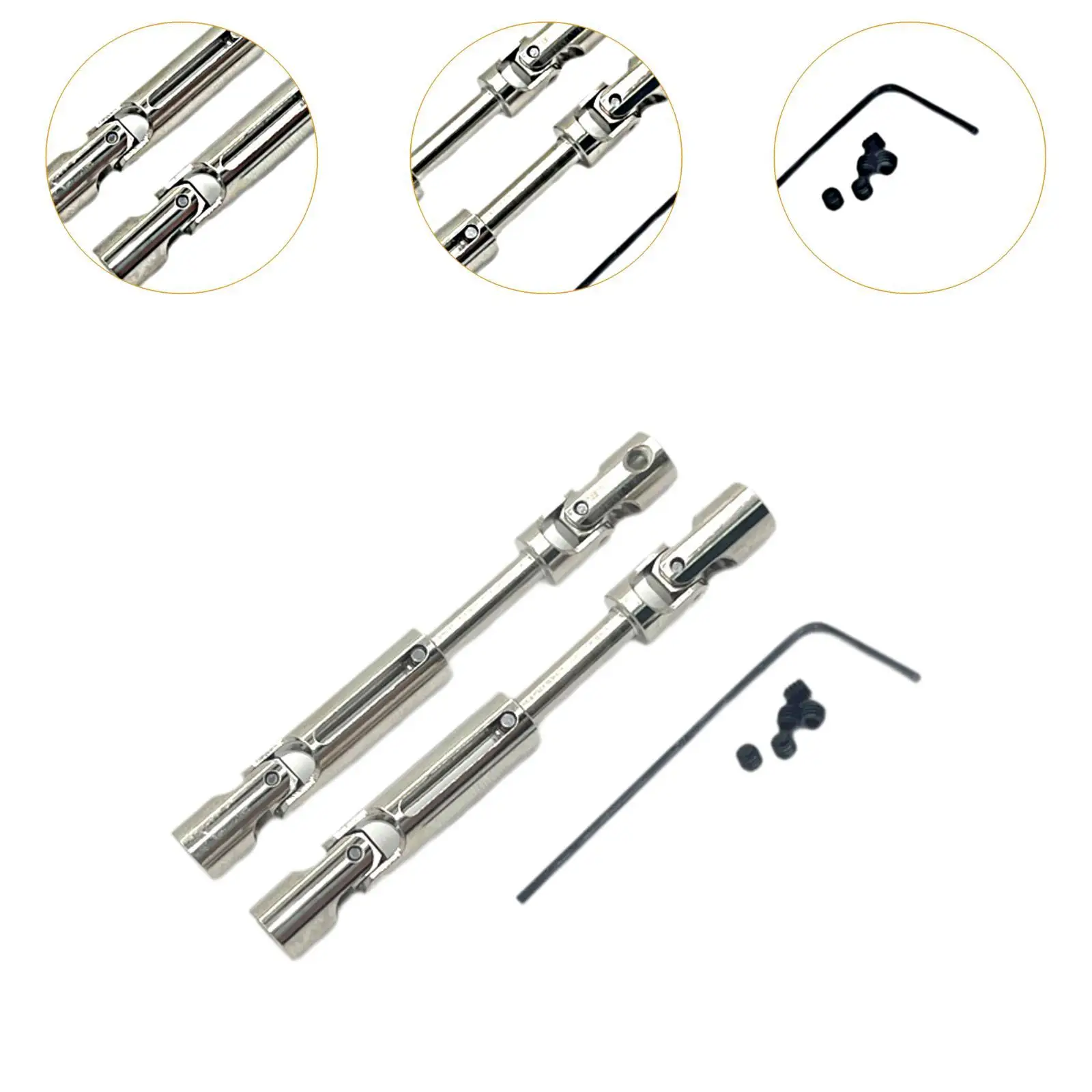 RC Drive Shafts Upgrade Sturdy,Easy to Install,Spare Parts Transmission Shafts Replace Part for MN98 MN99S 1:12 RC Car