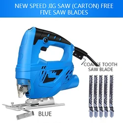 Portable Household Electric Jig Saw 220V Handheld Small Woodworking Electric Saw Pull Saw Wood Cutting Machine