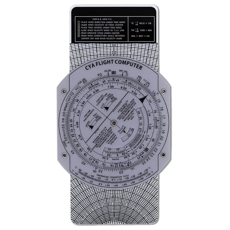 Voo Computador Aviação Plotter Circular Slide Rule Usado em Aviação Voo Formação Piloto Estágios E6b