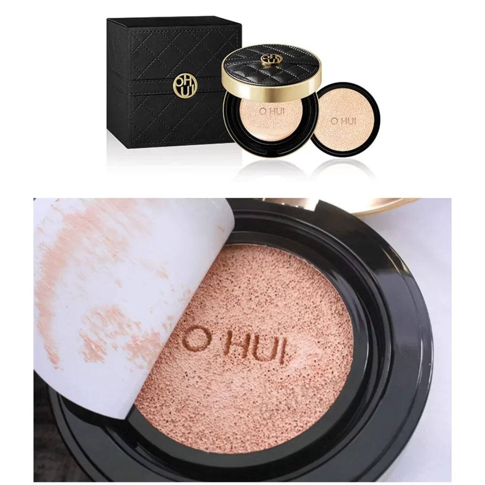 Coreia preto ouro almofada de ar bb fundação creme hidratante com pacote de substituição corretivo de longa duração maquiagem cosméticos
