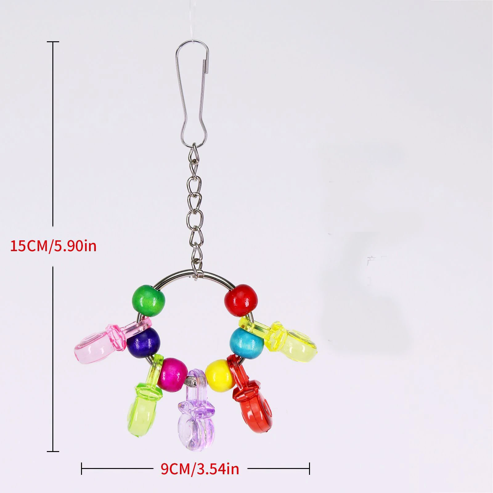 Birds Chewing Toy Bite Hanging String Peony Parrot Bird Cage Decoration Soothing Pet Products Bird Toys Supplies view 6