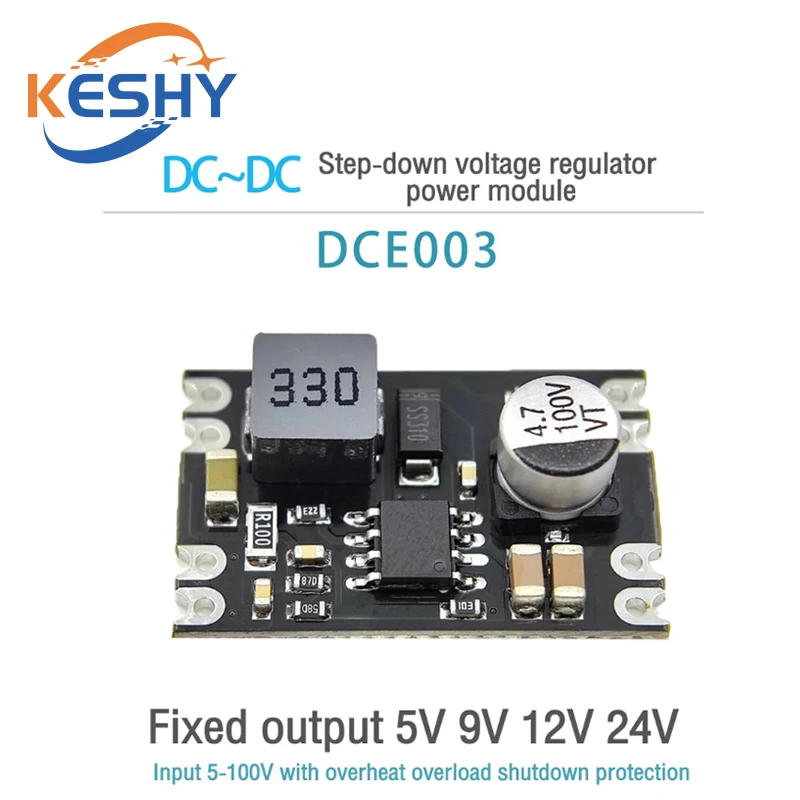 Mini Boost Module Step Up Board DC-DC 6V 10V 13V 25V 100V to 5V12V step-down power module Diy Electronic Voltage Module