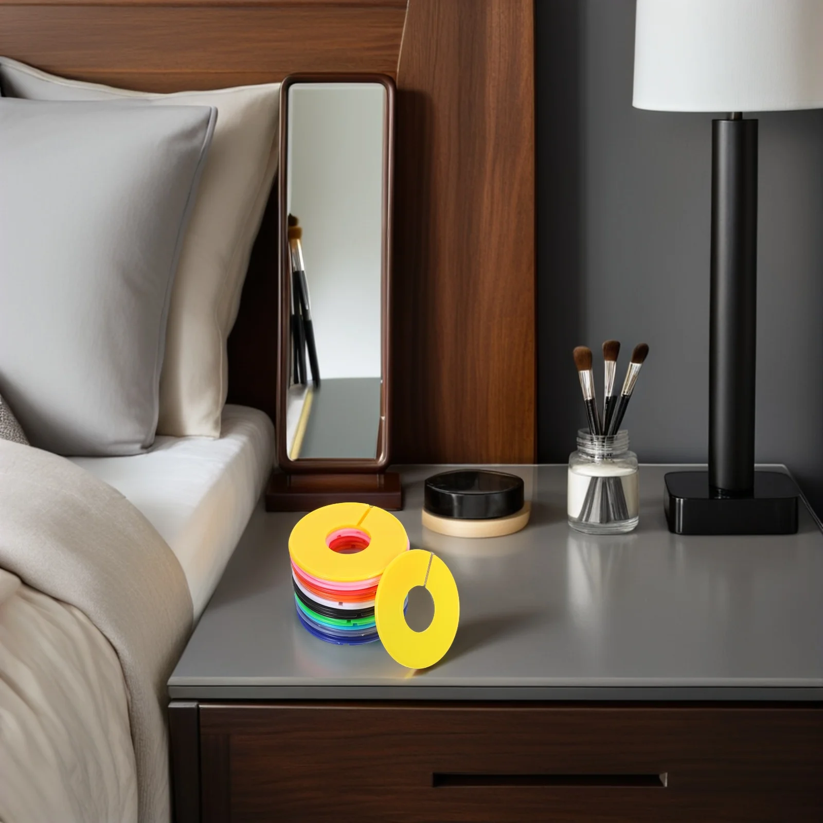 

30 Pcs Clothes Divider Retail Apparel Equipment Plastic Clothing Dividers Wardrobe Size Rings Closet Hanger Separators