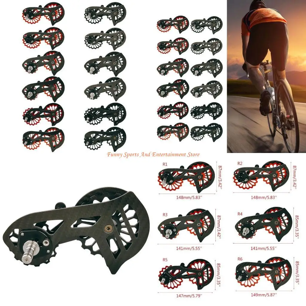 

C4DE велосипедный задний переключатель, направляющий шкив, шоссейный велосипед, углеродное волокно, керамика, задний для