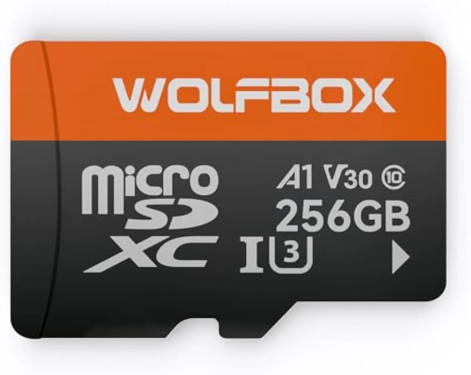 WOLFBOX 256GB 128GB microSD Card with Adapter, Up to 100MB/s, U3 A1 V30 High Transfer Speed, Supports 4K UHD Video Recording