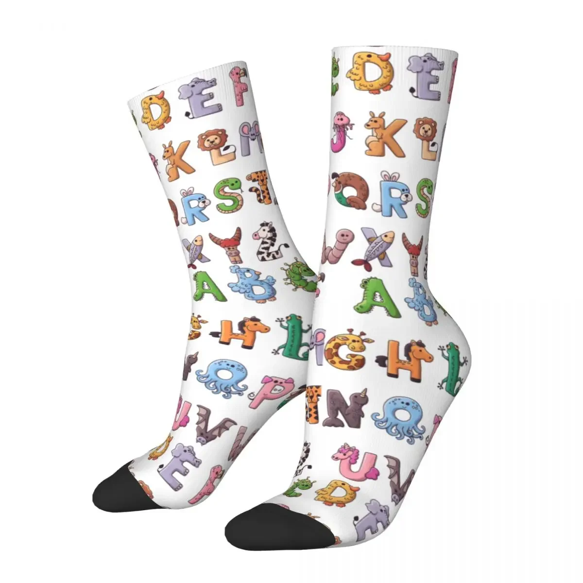 Socks Alphabet Lore Letter Gaming Accessories for Female Male Breathable Printing Socks Spring Autumn Winter Small Gifts