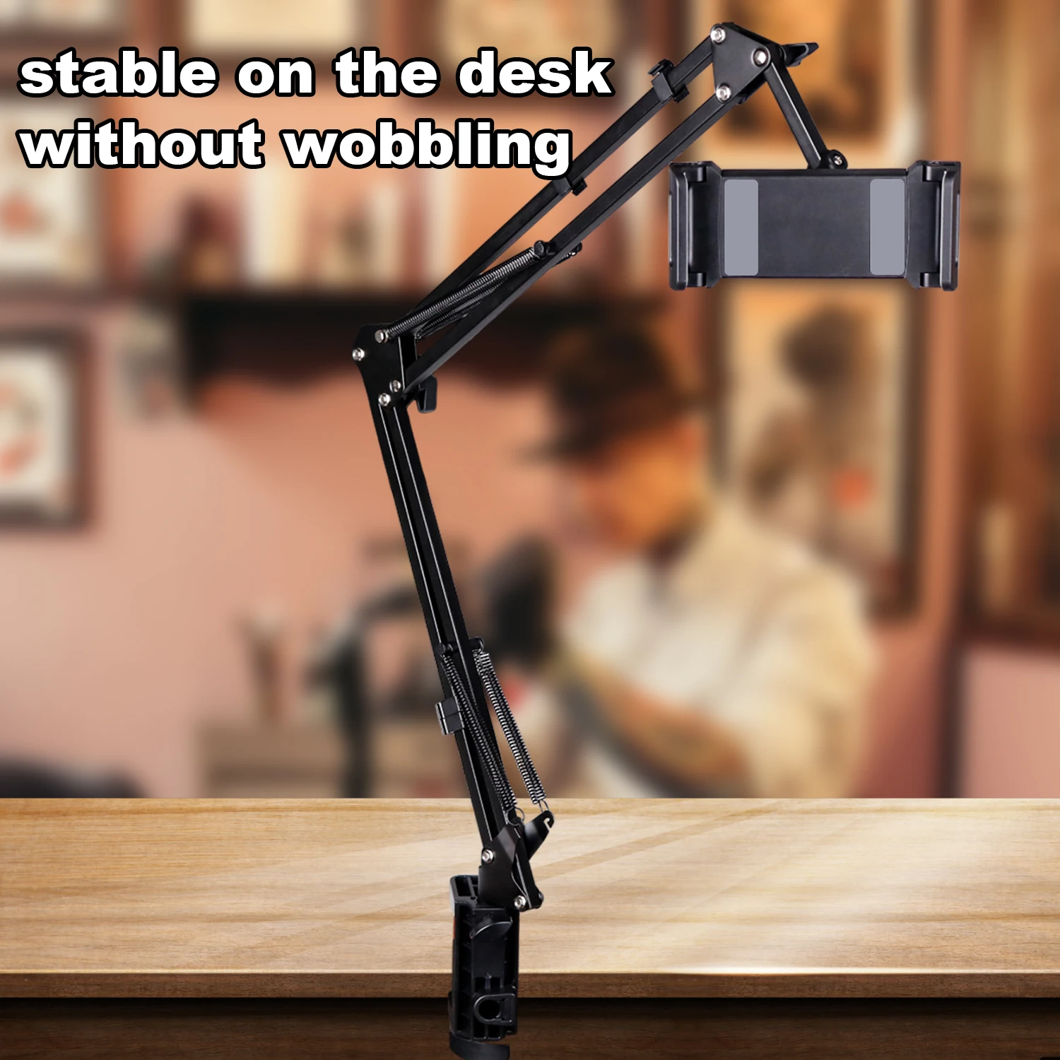 Tattoo Tablet Stand 360° Rotating Bed Desktop Mount Long Arm Metal Adjustable for iPad Pro Air Mini 4~11Tattoo Accessories