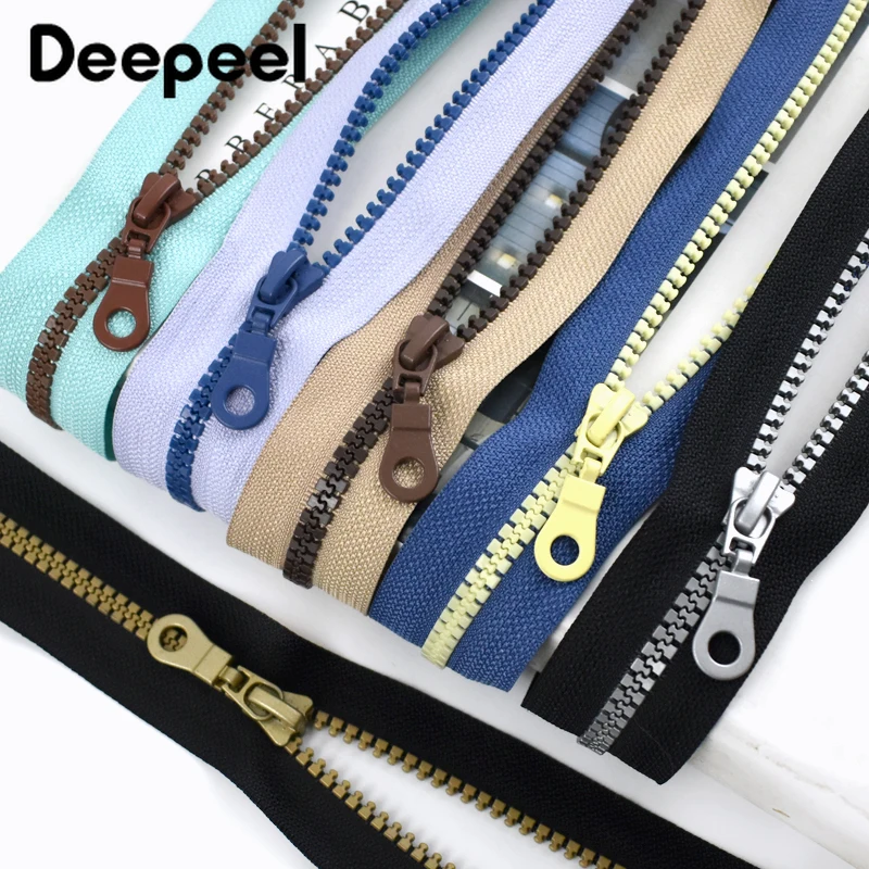 1/2/5yards deepeel 5# pryskyřice zipy páska s posuvníku duha dekorační na zip svitek + zip tahoun sáček bunda DIY šicí příslušenství