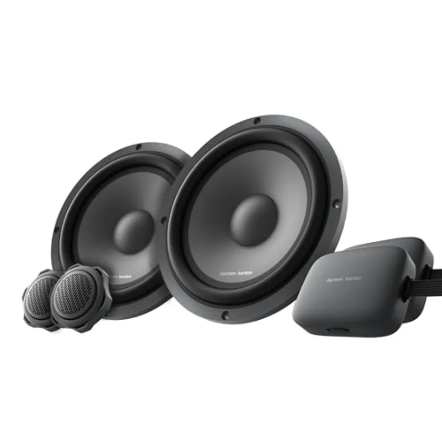 

Car Audio: 6.5 Premium Component Speakers for Sedan/SUV Ceramic Composite Cones Black Deep Bass High-Resolution Tweeter